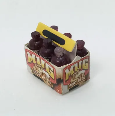 Produktbild von Miniatur Bierpack mit 6 Flaschen für 1:12 Puppenhaus,