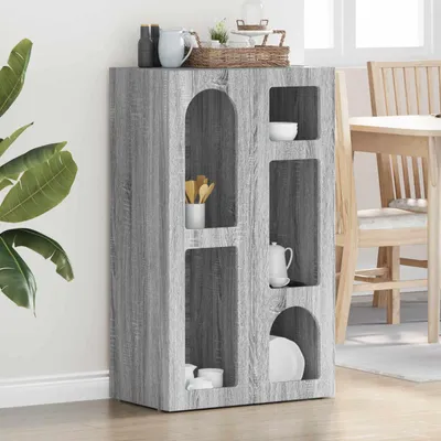 Zdjęcie produktu dla vidaXL Kredens szary Sonoma 59 x 35 x 100,5 cm Materiał drewnopochodny