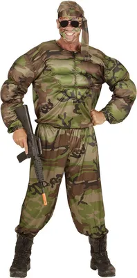 Produktbild von SUPER SOLDAT (Muskelshirt, Hose, Stirnband) S