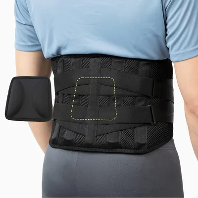 Immagine prodotto di Supporto lombare - Cuscino lombare - Cinghie regolabili - Taglia L/XL - Per smart working e sport