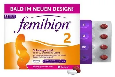 Produktbild von Femibion 2 Schwangerschaft Kombipackung 2X84 St