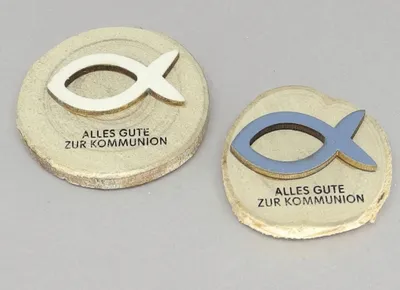 Produktbild von Dekofigur Kommunionsfisch sortiert
