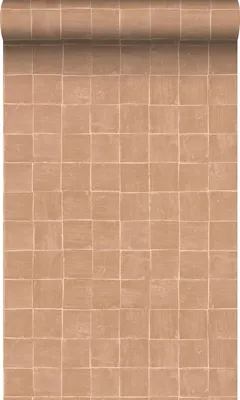 Productafbeelding van Origin Wallcoverings behang tegelmotief licht terracotta 50 x 900 cm