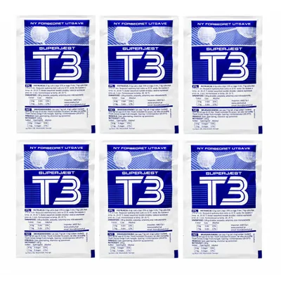 Produktbild von 6 x Turbo Hefe – T3 Super 130g Turbohefe, Wodkahefe, Hefe für Maische, Turbo Hefe, Wodka Hefe