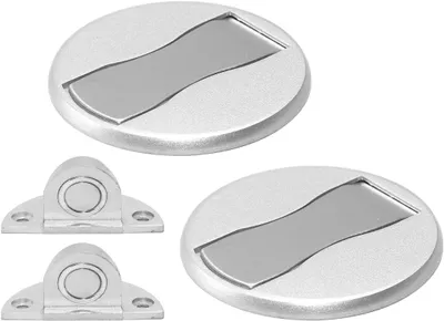 Imagen del producto de Topes magnéticos para puerta, de 5 mm, color plateado, para la abertura de la puerta
