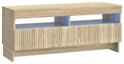 Immagine prodotto di Mobile TV a LED, finitura Sonoma in legno impiallacciato