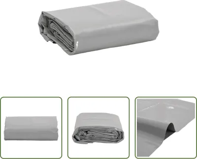 Immagine prodotto di The Living Store Abdeckplane Grau 1,5x6 m 650 g/m²