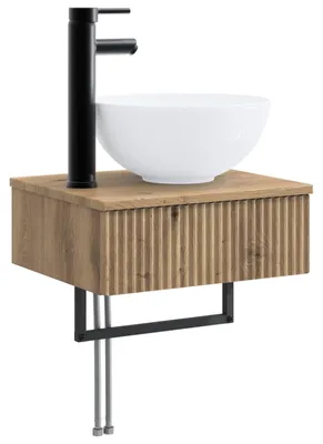Obrázek produktu pro vidaXL Nástěnné umyvadlo Artisan – dub 40 x 35 x 39 cm