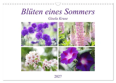 Produktbild von Blüten eines Sommers (Wandkalender 2027 DIN A3 quer), CALVENDO Monatskalender