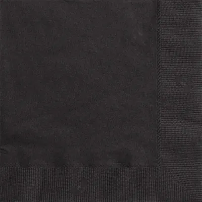 Produktbild von Unique Party 32048, Schwarz, Papier, Einfarbig, 330 mm, 330 mm, 50 Stück(e)
