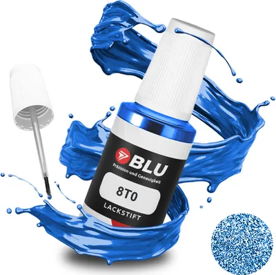 Produktbild von BLU Auto Lackstift Blau kompatibel für Toyota 8T0 Blue Mica Metallic | Auto Lack Reparatur Ausbesserungslack