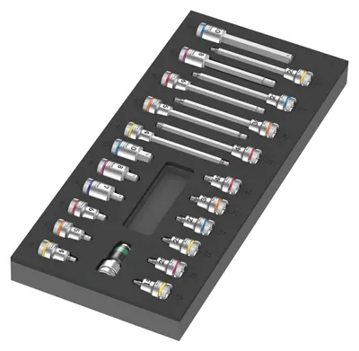 Immagine prodotto di Wera 9723 Schaumstoffeinlage Zyklop B 3/8" Bitnuss Set 1