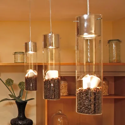 Produktbild von s.luce MyLight Hängeleuchte mit Schauzylinder 40cm Küchenlampe Küchenleuchte Schwarz
