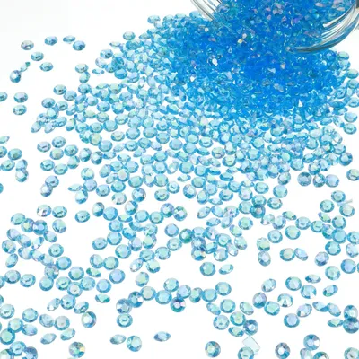 Acryl-Diamanten, blau, 4,5 mm, 2000 Stück, Tischdeko