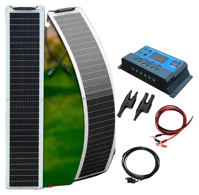 Productafbeelding van Zonnepaneel, flexibel ontwerp, hoge efficiëntie, 100W systeemkit