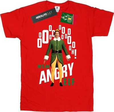 Produktbild von Elf - "Angry Elf" T-Shirt für Herren BI23642 (M) (Rot)