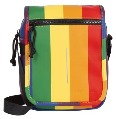Produktbild von New Rebels Louisville Flapover Umhängetasche Schultertasche wasserabweisendes Planenmaterial, Regenbogen