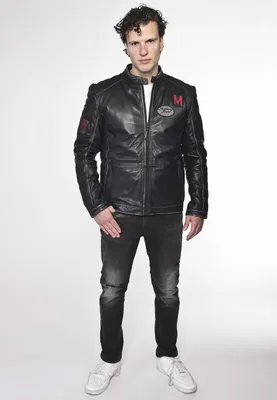 Produktbild von Mustang Lederjacke 3102139 Herren black XXL