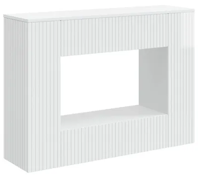 Produktbild von Konsolentisch Hochglanz Weiß 101 x 29 x 74 cm Holzwerkstoff