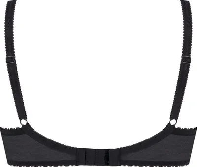 Produktbild von Ava Damen Bügel BH Dessous Stickerei  halbgepolstert Schleife Träger 1030, schwarz, 95H