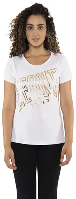 Produktbild von „Authentic Gold“ Damen-Kurzarm-T-Shirt