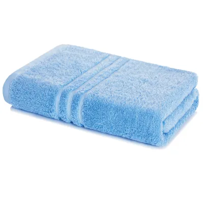Produktbild von Lavea® Saunatuch 80x200 cm, 100% Baumwolle – Großes Saunatuch für Damen & Herren, saugstarkes Frottiertuch, weich - Delphinblau