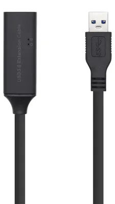 Productafbeelding van AISENS A105-0408, 10 meter, USB-A, USB-A, USB 3.2 Gen 1 (3.1 Gen 1), 5 Gbit/s, Zwart