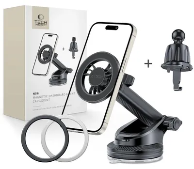 Zdjęcie produktu dla Uchwyt magnetyczny Tech-Protect N56 z MagSafe - czarny