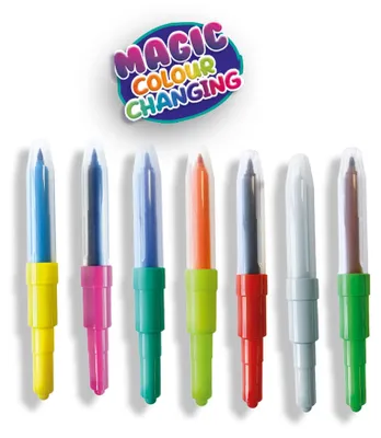 Produktbild von SES Creative Blow Airbrush Pens - Magic Farbwechsel, Guss-/Mal-Set für Kinder, 5 Jahr(e), Karton
