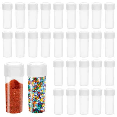 50 Stück 5 ml Probeflaschen mit Deckel, transparent