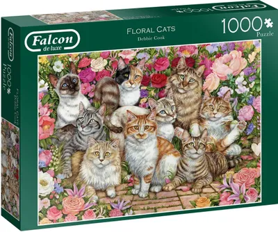 Immagine prodotto di Falcon de luxe Gatti Floreali 1000 pezzi
