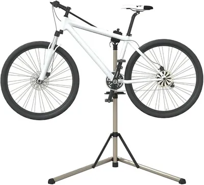 Produktbild von Fahrrad-Reparaturständer, Montageständer für Werkstatt, klappbar, verstellbar, 102-160 cm
