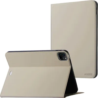 Productafbeelding van Accezz Classic Tablet Case voor de Apple iPad Pro 11 (2018/2020/2021/2022) / Air 5 (2022) / Air 4 (2020) - Greige