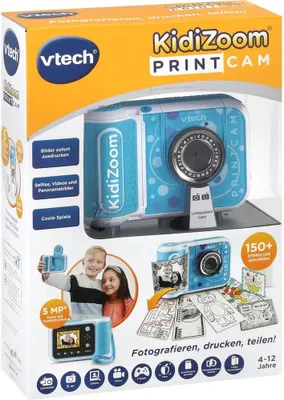 Zdjęcie produktu dla VTech KidiZoom 549104, Aparat cyfrowy dla dzieci, 4 lat(a), Wielo, 370 g, Niebieski