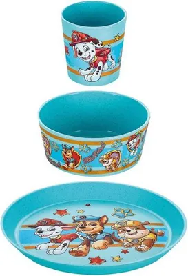 Image de koziol 8041714 koziol Kindergeschirr-Set PAW Patrol blau 3-tlg.
