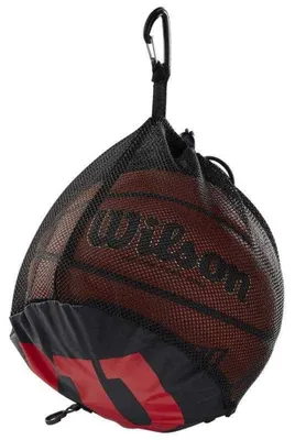 Produktbild von Wilson - Logo-Balltasche, Basketball, Polyester PP11311 (Einheitsgröße) (Schwarz)