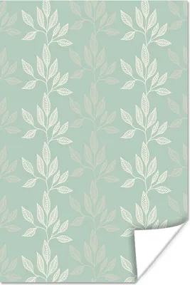 Produktbild von MuchoWow® Poster Pflanzen - Grün - Muster 20x30 cm - Papierdruck