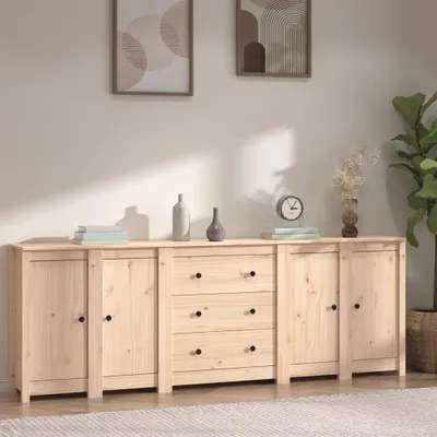 Produktbild von vidaXL Sideboard 230x35x80 cm Massivholz Kiefer