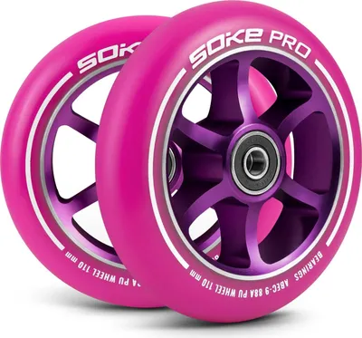 Immagine prodotto di Ruote scooter 110 mm rosa 2 pezzi