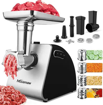 Produktbild von COOCHEER Fleischwolf Elektrisch 5 in 1 Multi Küchenmaschine Fleischzerkleinerer