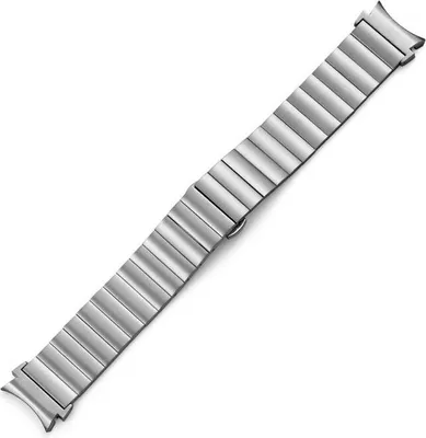 Produktbild von SYSTEM-S Armband 20 mm aus Metall für Samsung Galaxy Watch 4 Smartwatch in Grau