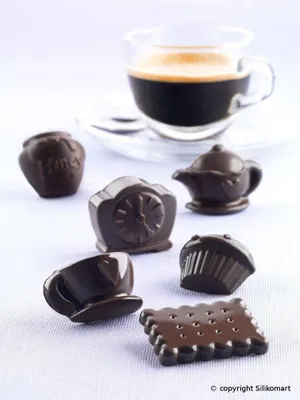 Immagine prodotto di Stampo in silicone per cioccolato - tè alle cinque