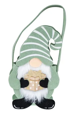 Produktbild von Weihnachtstasche Wichtel Filz H25cm Geschenktüte Nikolaus Weihnachten Geschenk Figur Weihnachten Aufbewahrung Präsentkorb Süßigkeiten Filzkorb