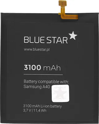 Produktbild von Blue Star, Ersatz-Akku (3100mAh, Li-Ion) für Samsung Galaxy A40, Schwarz