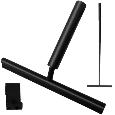 Image de Support pour rideau de douche avec ventouse et crochet, réglable de 23 à 97 cm