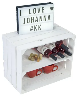 Produktbild von Obstkistenregal  Johanna neu - weiß - längs