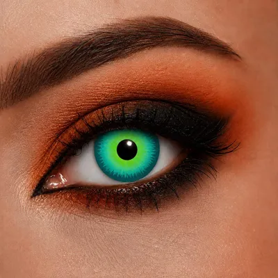 Produktbild von One Week Motiv Kontaktlinsen "Magic Green Eye" | Grün (w90)