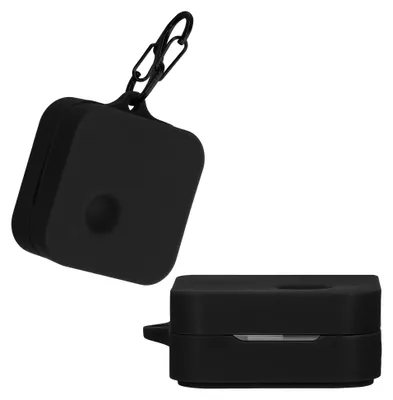 Produktbild von kwmobile Schutzhülle für Nothing ear (2) Hülle - TPU Silikon Case für Kopfhörer Ladecase - stoßfestes Cover mit Karabiner - Schwarz