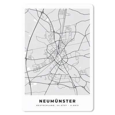 Produktbild von MuchoWow® Mauspad Mousepad Deutschland - Neumünster - Karte - Stadtplan 40x60 cm - Mousepads - Maus Mat - Pad - Mausunterlage - Schreibtisch Accesoire