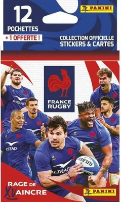 Produktbild von Panini Frankreich Rugby Sticker Pack 12 Umschläge